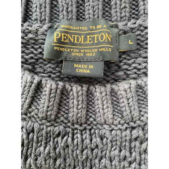 Pendleton Women's L Navy Blue Heavyweight Short Sleeve Pullover Sweater - Picture 6 of 7